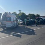 Accident rutier cu 3 autoturisme implicate, în Valu lui Traian accident ovidiu 2