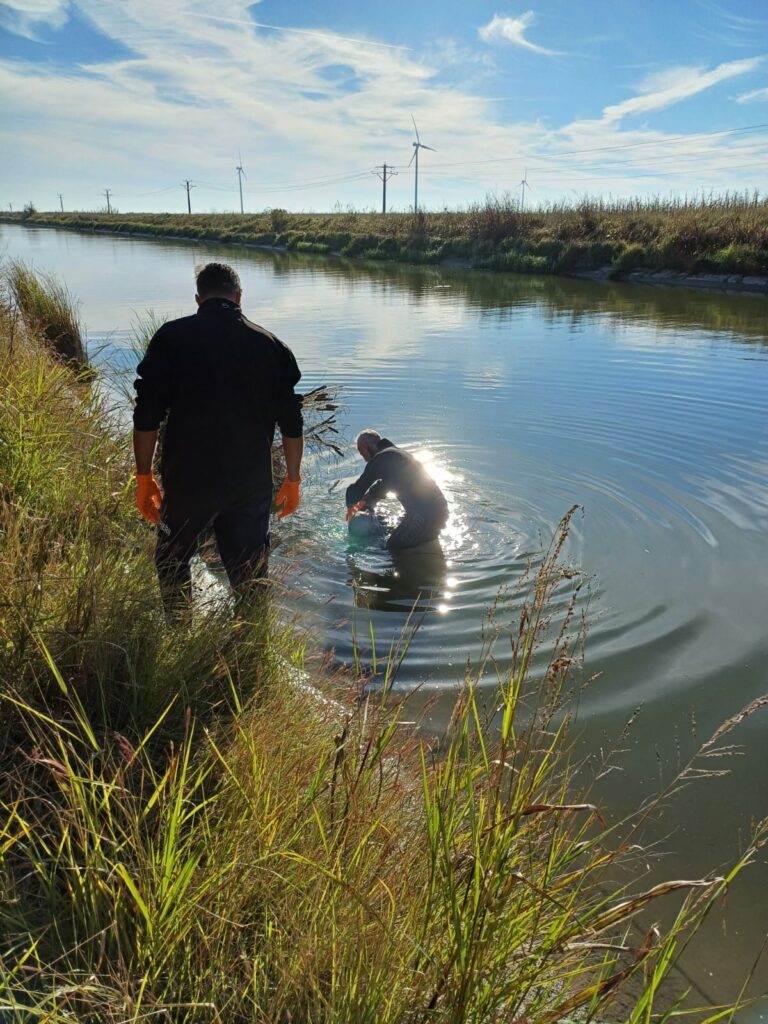 Un bărbat a fost găsit înecat într-un canal de irigații canal