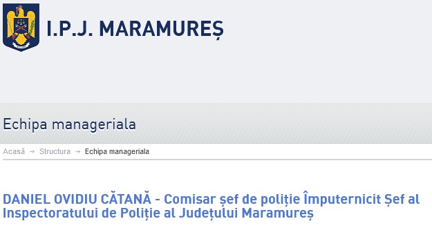 Șeful IPJ Constanța a rămas fără un adjunct. Daniel Catană a fost împuternicit șef al IPJ Maramureș ipj maramures