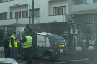 FOTO VIDEO Confort Urban efectuează o traversare a bulevardului Tomis pentru introducerea cablurilor d6505044 b23b 4499 9946 691694b59191
