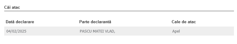 Mișcare de ultim moment din partea lui Vlad Pascu în urma condamnării primite Screenshot 2025 02 04 at 09 36 56 Judecatoria MANGALIA Informatii dosar