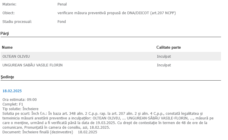 Traficanții care ascundeau droguri în pulpa de fructe rămân în arestul preventiv Screenshot 2025 02 18 at 15 50 07 Tribunalul CONSTANTA Informatii dosar