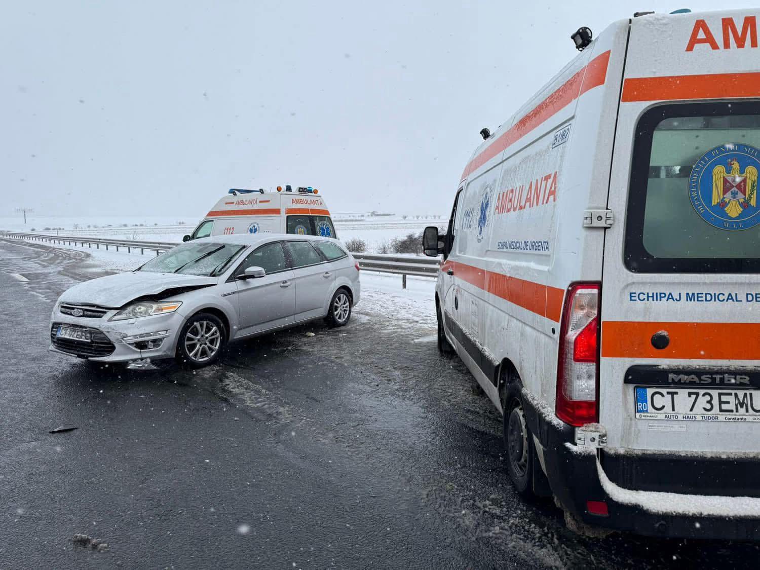 FOTO Accident pe autostrada A2, sensul de mers spre Constanța WhatsApp Image 2025 02 16 at 09.42.32