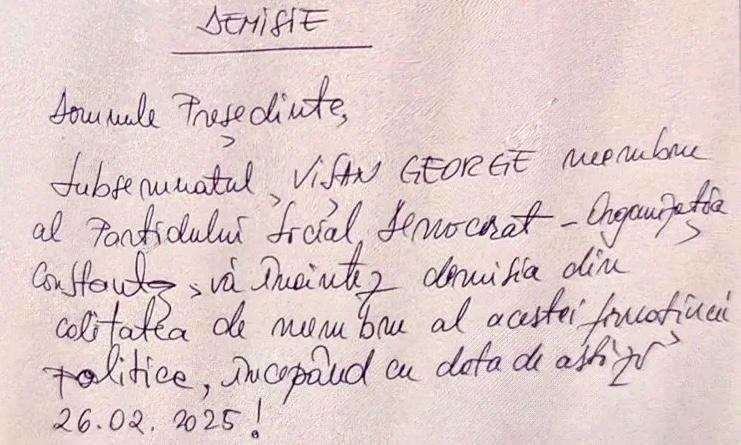 George Vișan a DEMISIONAT din PSD după acuzațiile DNA din ancheta „Mită în Port” / STENOGRAME EXCLUSIVE Cum a sprijinit Vișan interesele lui Dumitrache WhatsApp Image 2025 02 26 at 22.21.41