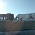 Accident pe DN 1: Coliziune între un autobuz și o dubă / A fost solicitat elicopterul SMURD accident dn1