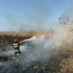 Pompierii din România au avut parte de o zi cu foarte multe incendii de vegetație stuf