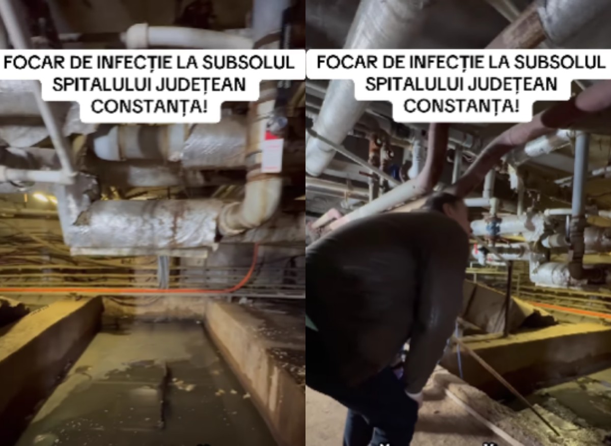 Florin Mitroi a descoperit pericole ascunse în subsolul Spitalului Județean Constanța/ Igrasie și infiltrații de apă VIDEO Fotoram.io 97