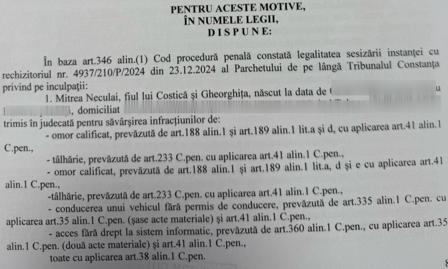 BREAKING Judecata în dosarul „Șacalul” poate începe / Acesta va fi judecat pentru omor calificat și alte CINCI infracțiuni / Decizia nu este definitivă OFICIAL WhatsApp Image 2025 03 04 at 16.11.06