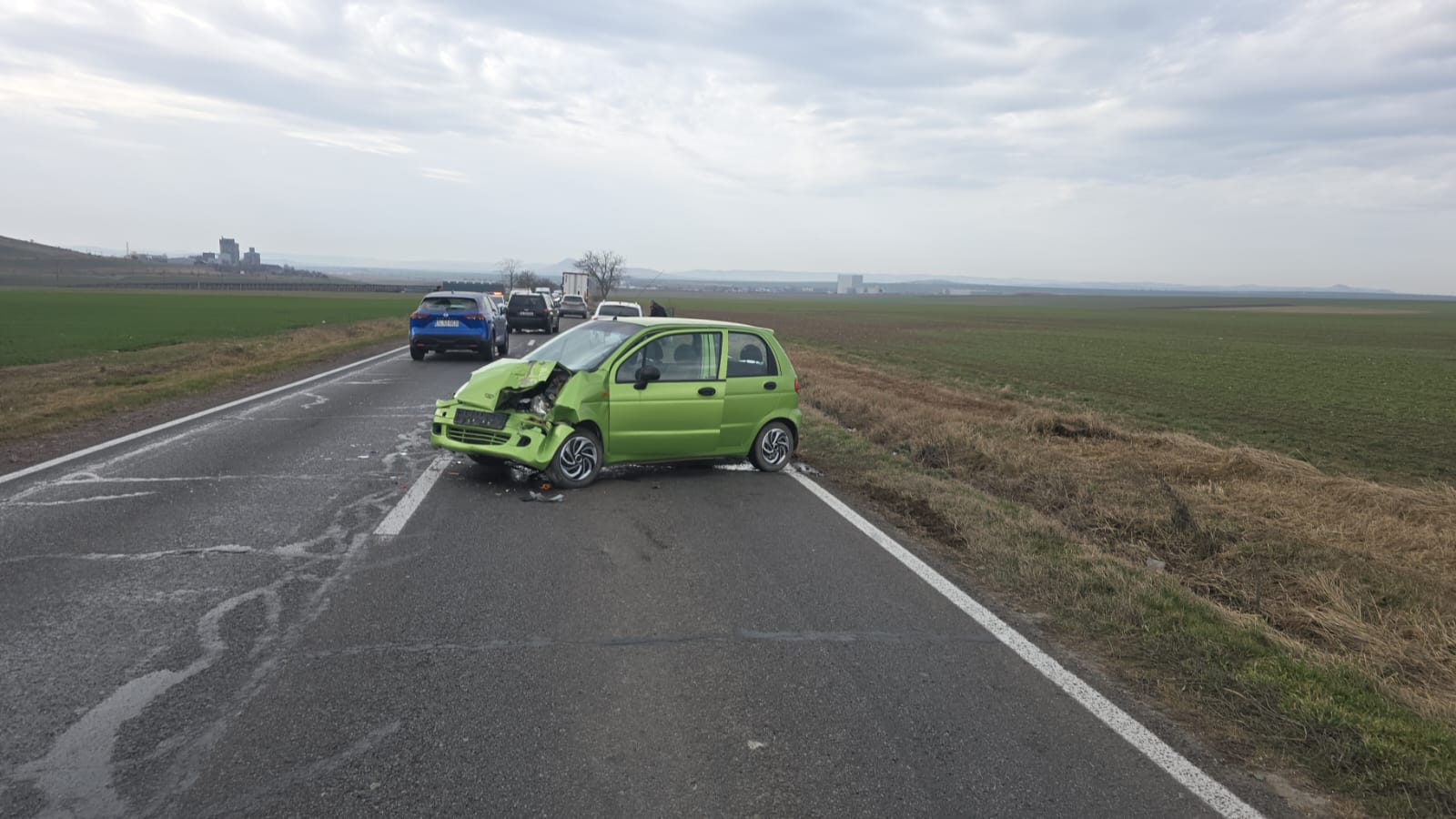 Accident rutier în județul Tulcea/ Un bărbat a ajuns la spital accident 2