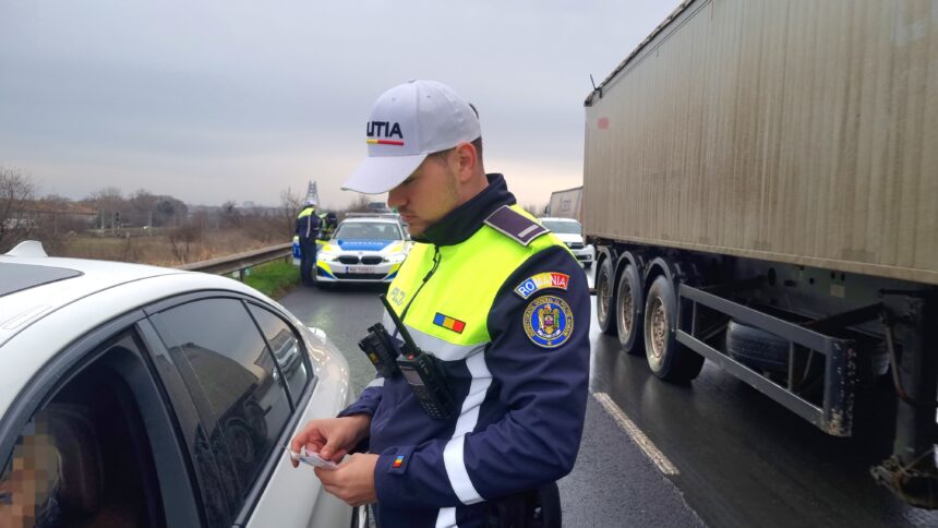 Mai mulți șoferi prinși fără permis de către polițiști razii 17 martie 2