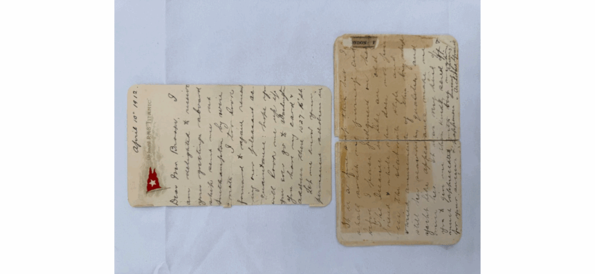 Scrisoarea unui supraviețuitor al Titanicului, vândută la licitație pentru 400.000 de dolari scrisoare titanic