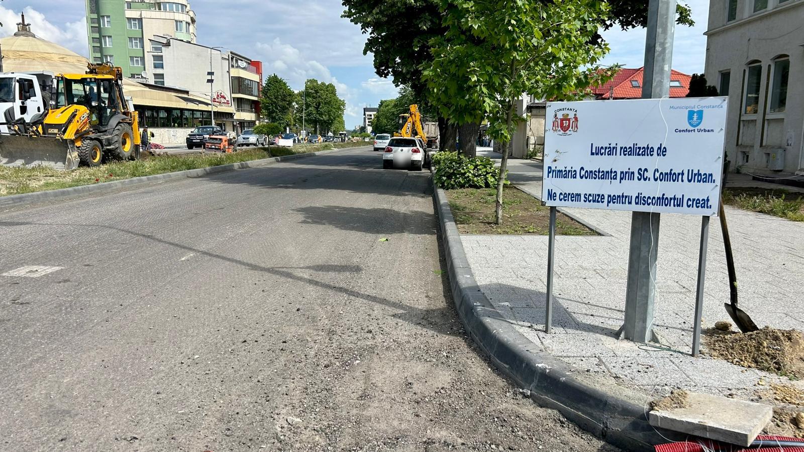 Trafic rutier restricționat TOTAL pe bulevardul Mamaia/ Se asfaltează și se reabilitează trotuarele 1 1 31