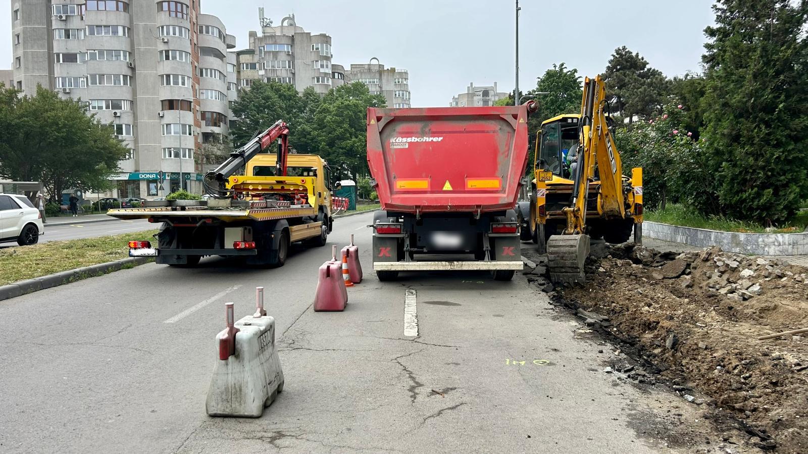 Se reiau lucrările de asfaltare pe bulevardul Mamaia. Traficul rutier va fi restricționat parțial 1 1 5