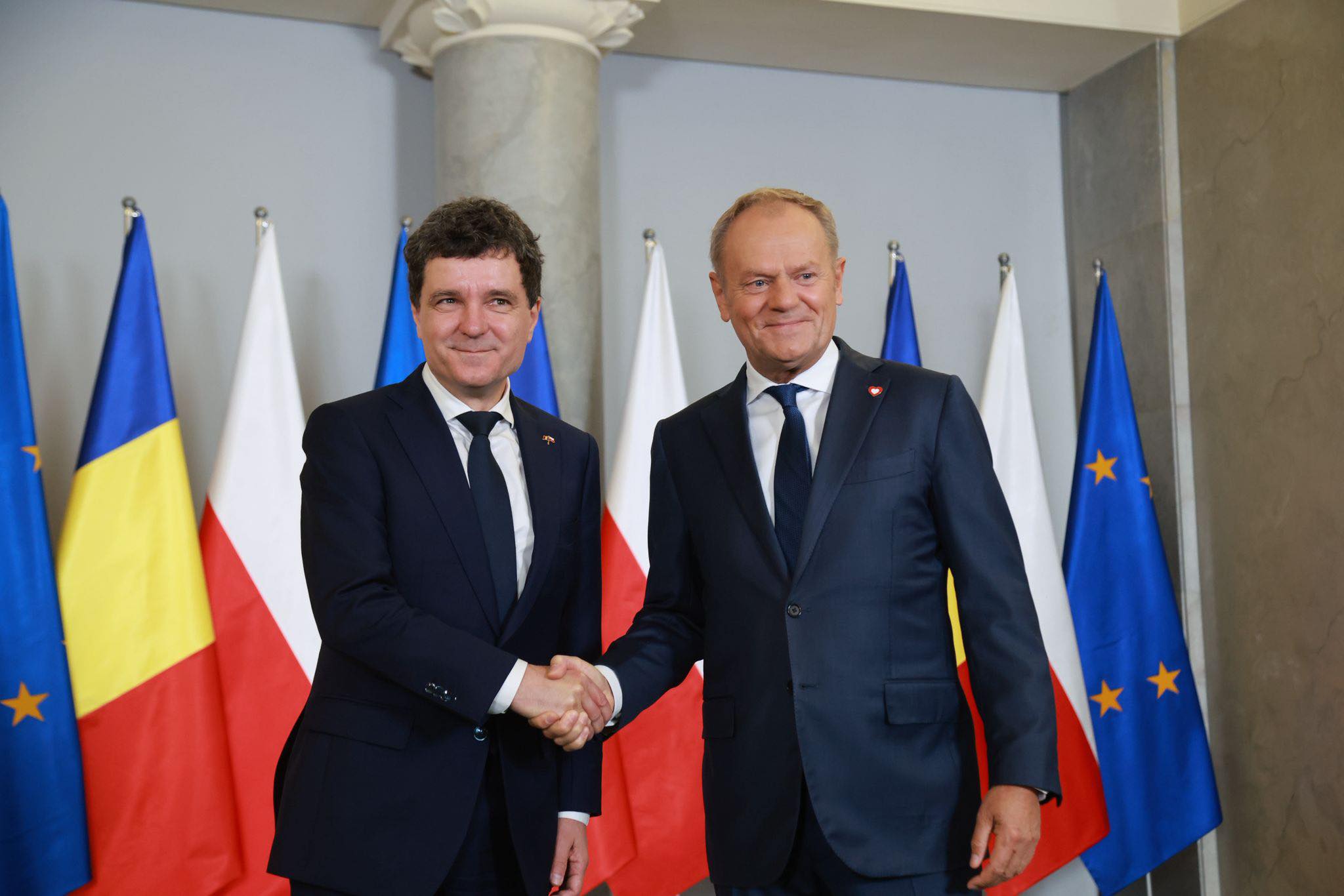 FOTO Nicușor Dan, primit la Varșovia de premierul Poloniei, Donald Tusk 499730197 1122081589955721 4442878176684364045 n