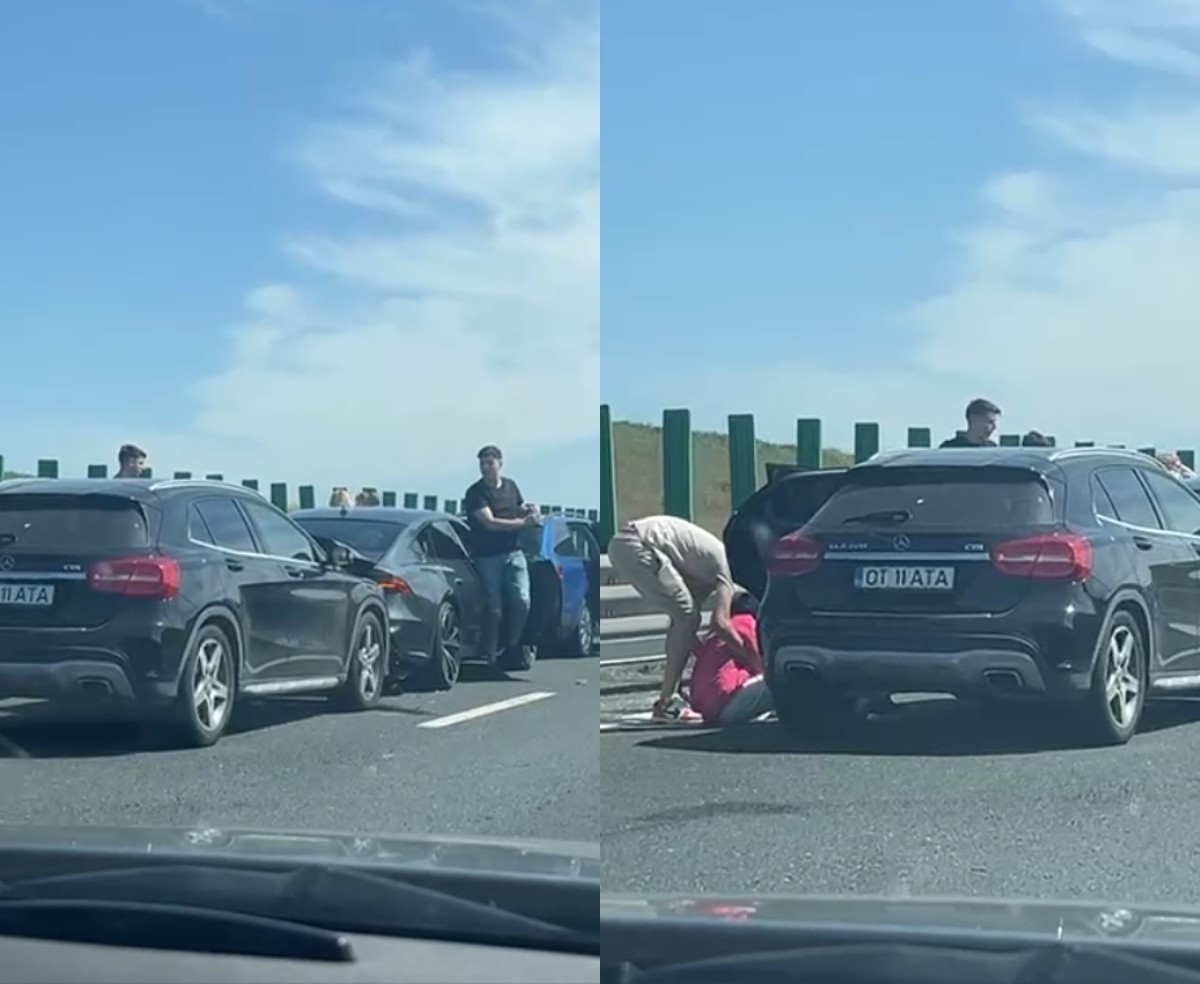 VIDEO Coliziune între 3 autoturisme pe A2, sensul spre Constanța/ 12 persoane au fost implicate în accident UPDATE Fotoram.io 2025 05 01T121512.315