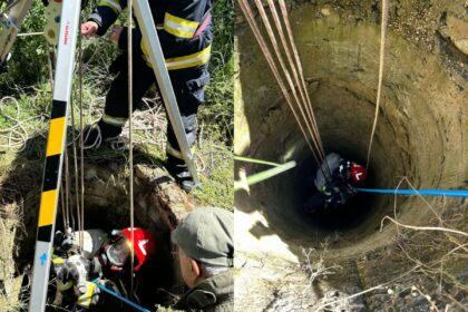 VIDEO Misiune de salvare la Cumpăna: Un câine căzut într-un canal, recuperat cu succes Fotoram.io 2025 05 20T131923.349