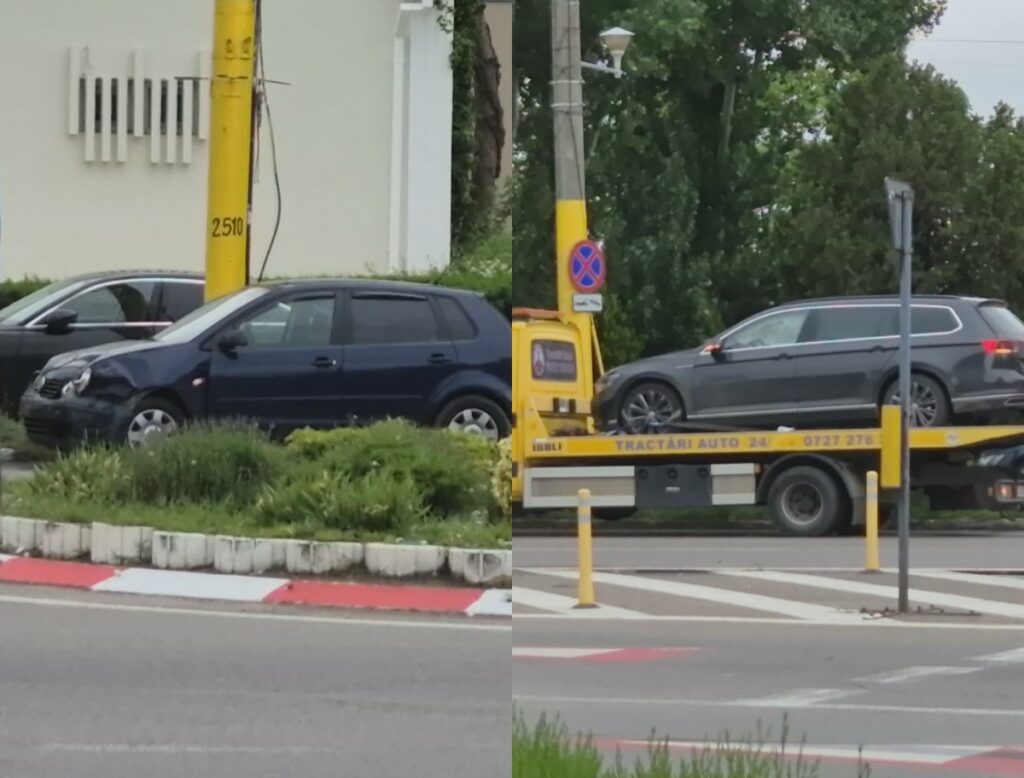 FOTO VIDEO Două mașini s-au tamponat în sensul giratoriu de la Cazinoul din Mamaia Fotoram.io 2025 05 26T162514.371 1