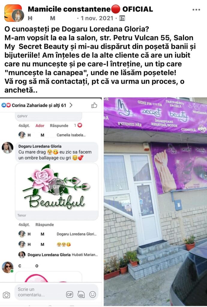 Furturi și reclamații la un salon de înfrumusețare din Constanța: O angajată, acuzată că își „lipsește” clientele de bijuterii 4 Furturi și reclamații la un salon de înfrumusețare din Constanța: O angajată, acuzată că își „lipsește” clientele de bijuterii Imagine WhatsApp 2025 05 23 la 15.20.12 2fd8ecdd