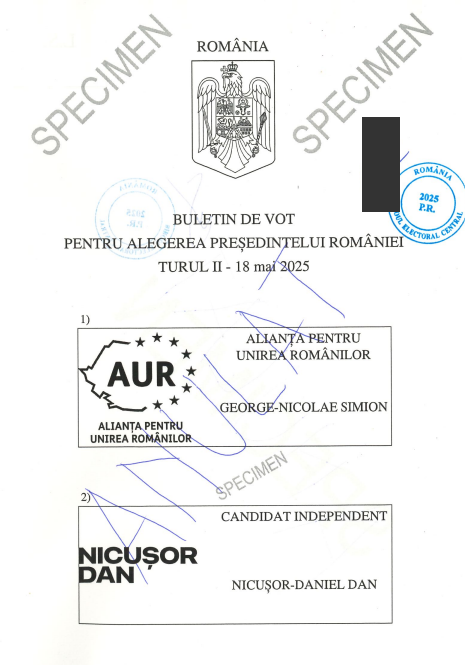 FOTO DOCUMENTE Buletinele de vot pentru turul doi, aprobate 2 FOTO DOCUMENTE Buletinele de vot pentru turul doi, aprobate Screenshot 2025 05 09 215316