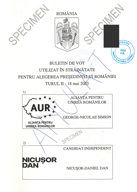 FOTO DOCUMENTE Buletinele de vot pentru turul doi, aprobate 3 FOTO DOCUMENTE Buletinele de vot pentru turul doi, aprobate Screenshot 2025 05 09 215341