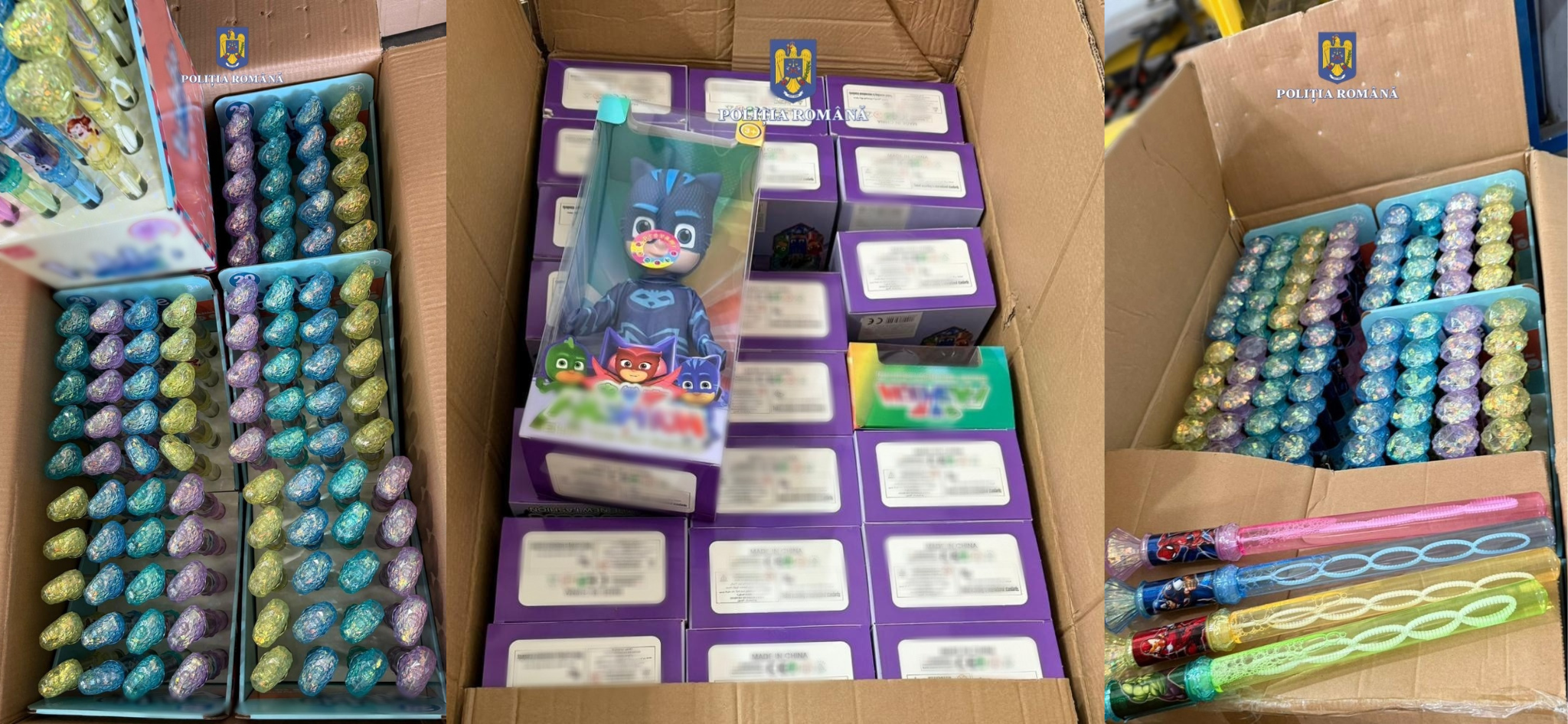 Jucării contrafăcute descoperite într-un container sosit din China, în Portul Constanța Untitled design22