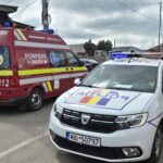 O mașina și un biciclist, implicați într-un accident, la ieșirea de pe Autostrada A4 WhatsApp Image 2025 05 09 at 15.00.29