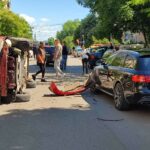 FOTO VIDEO O mașină s-a răsturnat pe strada Tulcei din Constanța b909b418 a6ec 40ac 912c 98d8394976e5