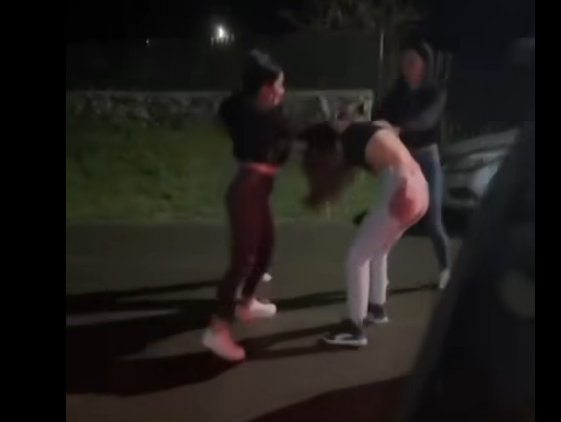 FOTO Scandal între tinere la Rariștea: două fete, bătute în plină stradă bataie 2