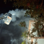 Turla unei biserici a luat foc după ce a fost lovită de trăsnet incendiu biserica arad