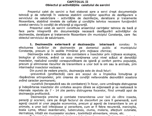Cât scoate din buzunar Primăria Constanța anul acesta pentru dezinsecție, deratizare și tratamente fitosanitare 2 Cât scoate din buzunar Primăria Constanța anul acesta pentru dezinsecție, deratizare și tratamente fitosanitare jkj