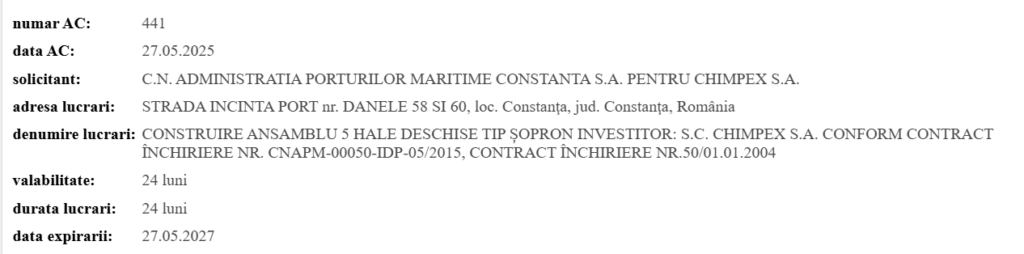 Chimpex își extinde capacitățile logistice în Portul Constanța. Vezi ce se va construi 2 Chimpex își extinde capacitățile logistice în Portul Constanța. Vezi ce se va construi rtr 3