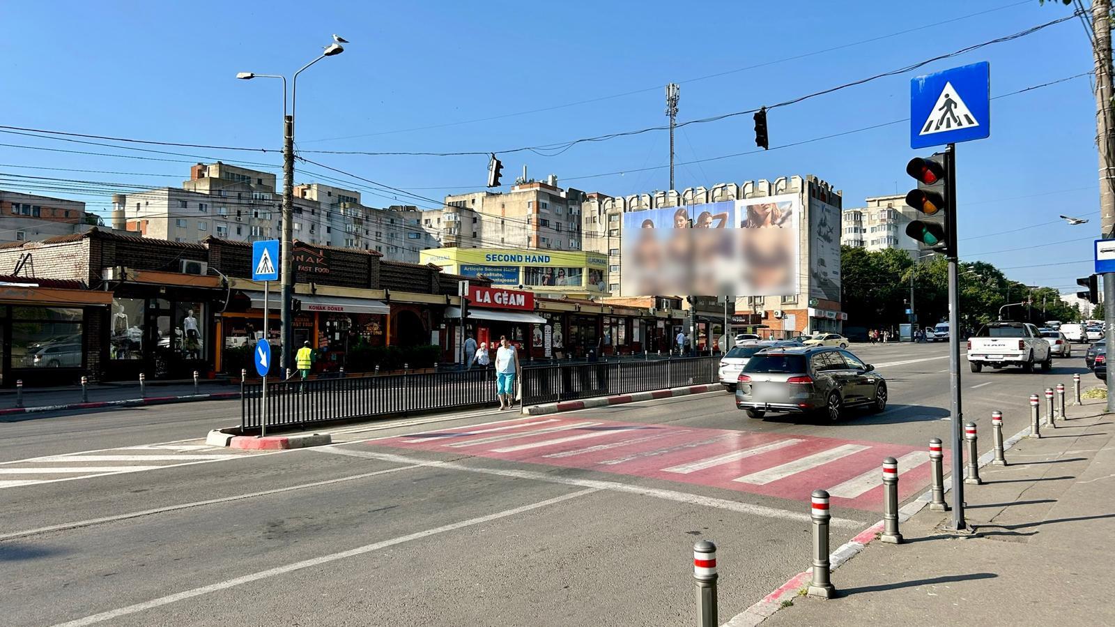 Se implementează un sistem de semaforizare inteligent la trecerea de pietoni de pe strada Soveja, în zona pieței Tomis III 1 9