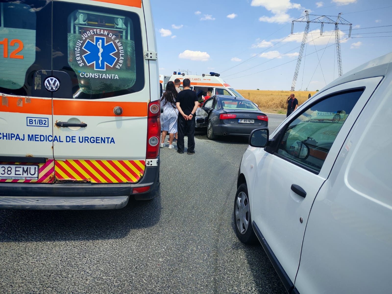Accident rutier, la ieșirea din localitatea Valea Dacilor 29ae75ee c418 4c61 a035 e548b3073188