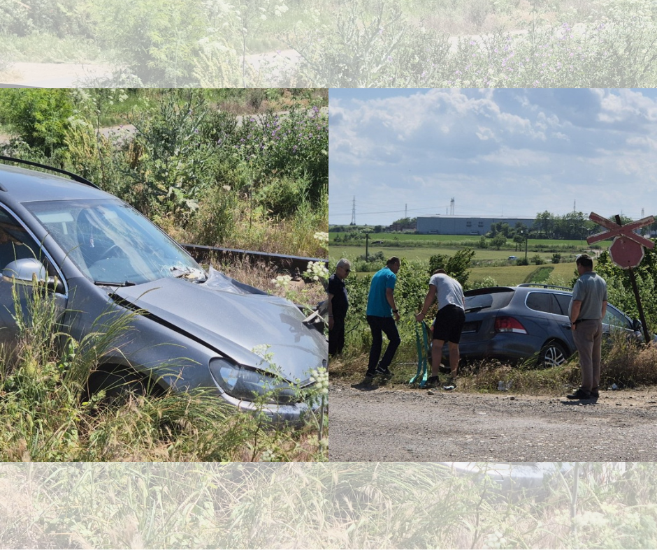 FOTO VIDEO Accident feroviar! O mașină a fost lovită de tren, în Tomis Plus Design fara titlu 41