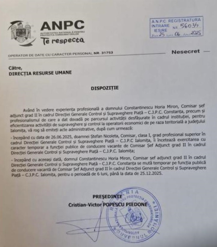 DOCUMENT Horia Constantinescu, promovat la Ialomița/ „Nu mă voi opri!” - Șeful CJPC anunță că va contesta decizia UPDATE Imagine WhatsApp 2025 06 25 la 16.37.34 ea3d9b62 1