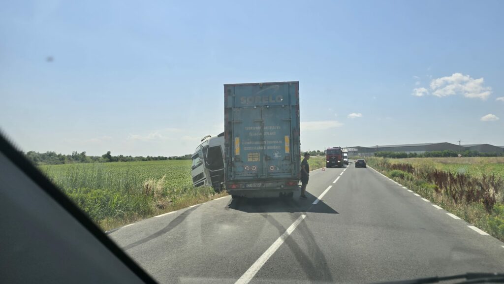 FOTO Un camion care transportă animale a ieșit de pe șosea, în zona satului Culmea din Constanța 5 FOTO Un camion care transportă animale a ieșit de pe șosea, în zona satului Culmea din Constanța Imagine WhatsApp 2025 06 26 la 14.13.59 2b011091