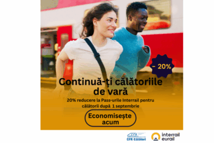 CFR Călători: Prețuri promoționale la Interrail Global Pass și One Country Pass Untitled design18