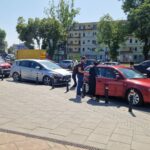 FOTO VIDEO Șoferul unei mașini a avut nevoie de îngrijiri medicale, în urma unui accident, în zona City Park Mall bd4616c6 529b 4536 8518 4c6344952d02