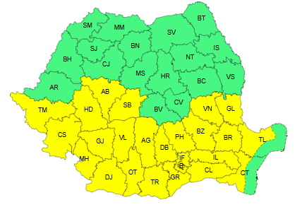 Jumătate din țară, printre care și Constanța, se află sub Cod Galben de caniculă/ Temperaturi sufocante UPDATE 2 Jumătate din țară, printre care și Constanța, se află sub Cod Galben de caniculă/ Temperaturi sufocante UPDATE dww