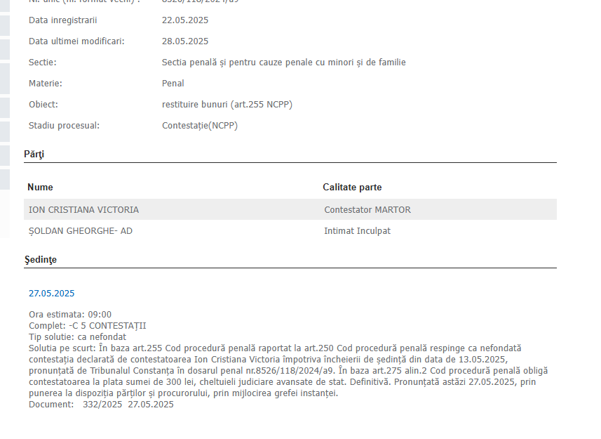 Veste proastă pentru Gheorghe Șoldan, fostul șef CFR de la Tribunalul Constanța MINUTA 3 Veste proastă pentru Gheorghe Șoldan, fostul șef CFR de la Tribunalul Constanța MINUTA image 10
