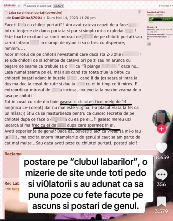 EXCLUSIV Constănțeanul care a creat iadul online: mii de femei pozate pe ascuns, discuții despre fiice minore și violență intimă / Îl numea pe Gheorghe Dincă EROU / FOTO VIDEO 3 EXCLUSIV Constănțeanul care a creat iadul online: mii de femei pozate pe ascuns, discuții despre fiice minore și violență intimă / Îl numea pe Gheorghe Dincă EROU / FOTO VIDEO image 15 1 1