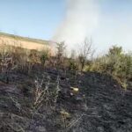 Pompierii intervin pentru stingerea a două incendii de vegetație uscată, în județul Constanța incendiu
