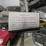 FOTO VIDEO Zeci de mașini au fost abandonate în parcarea subterană a mall-ului Vivo parcare vivo