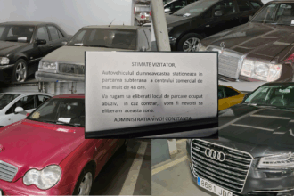 FOTO VIDEO Zeci de mașini au fost abandonate în parcarea subterană a mall-ului Vivo parcare vivo