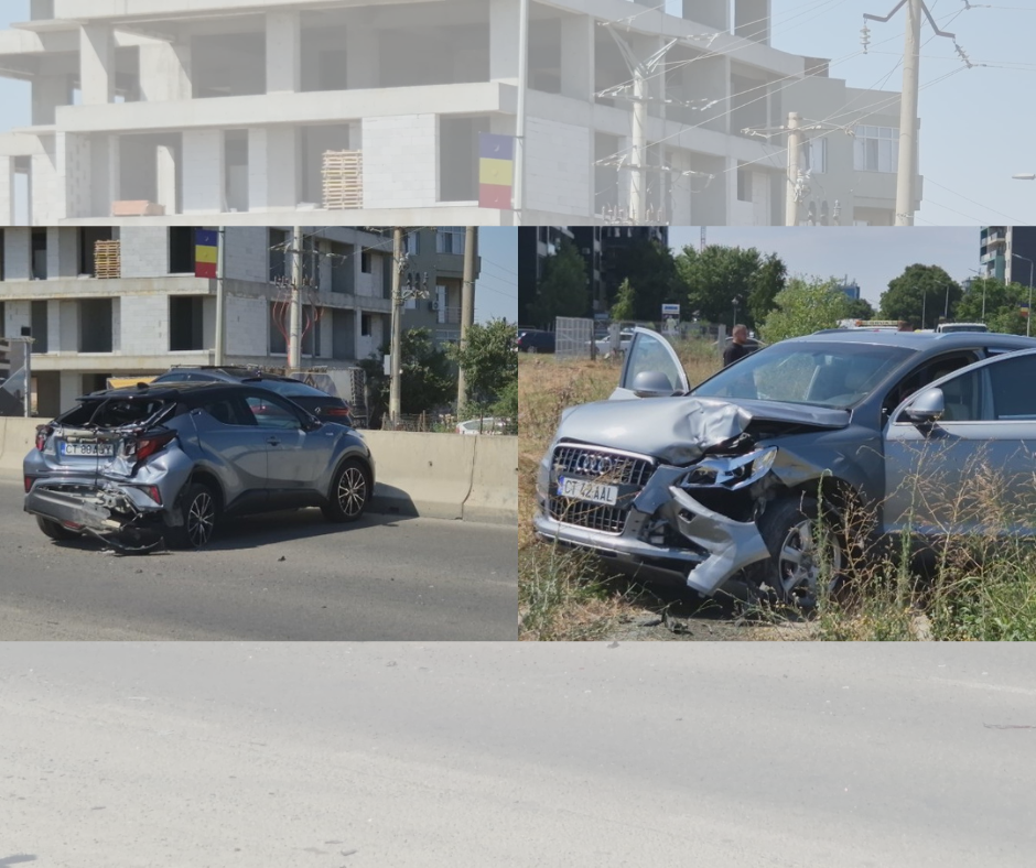 FOTO VIDEO Accident rutier cu PATRU mașini, între Constanța și Ovidiu Design fara titlu 77