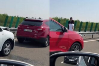 FOTO VIDEO Carambol cu trei mașini, pe Autostrada Soarelui, pe sensul spre Constanța Fotoram.io 2025 07 09T133104.179