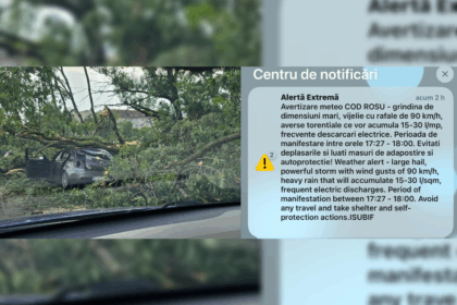 FOTO VIDEO Cod roșu de furtună. O femeie de 49 de ani a murit în Otopeni, lovită de bucăți de acoperiș Image Editor 2025 07 17T194153.179