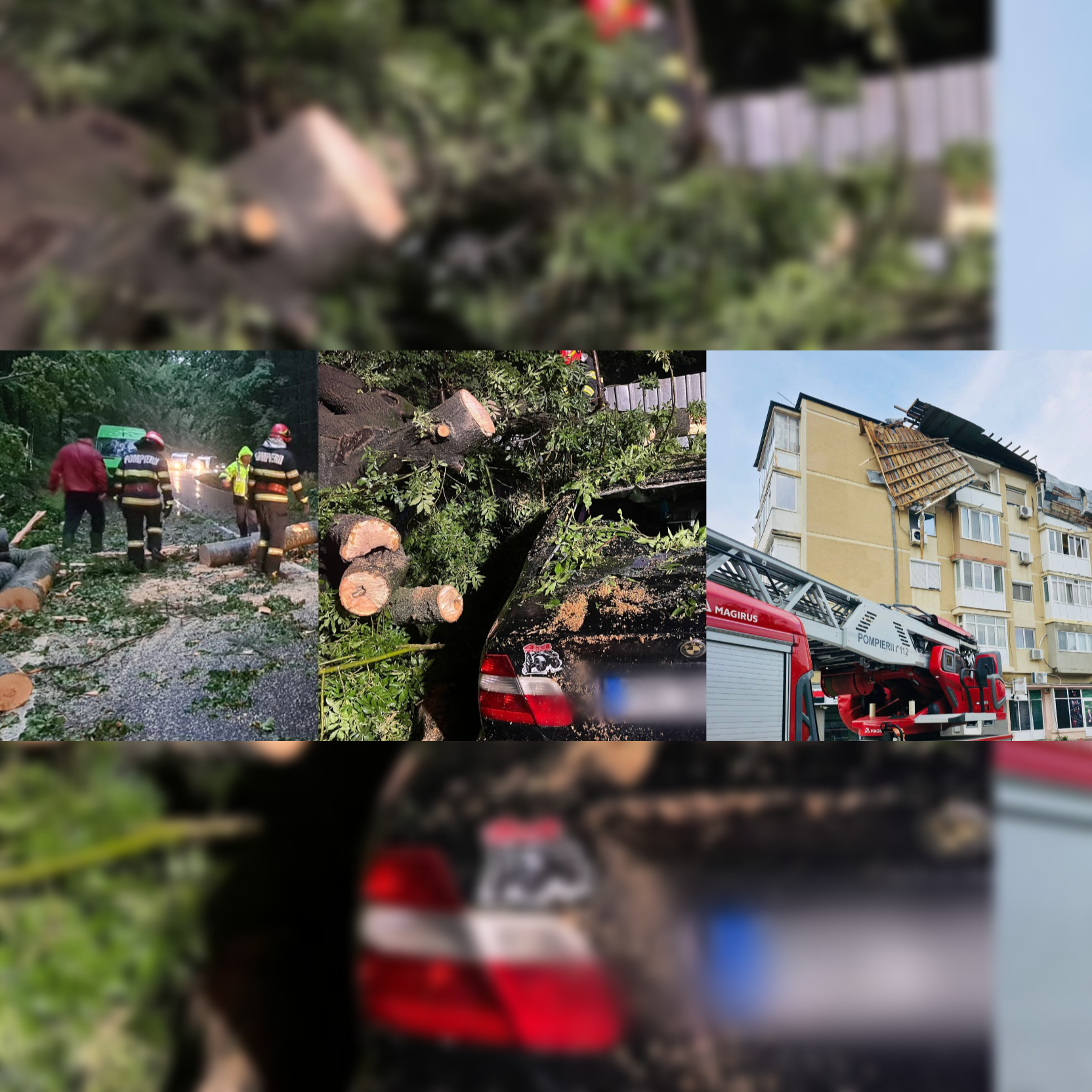 FOTO Ce a rămas în urma furtunii: Cod roșu în 14 județe și București/ O persoană decedată, două rănite și pagube semnificative Image Editor 2025 07 18T093254.524