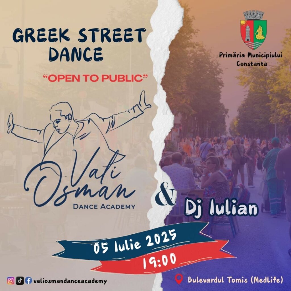 Bulevardul Tomis devine pietonal și în acest weekend. Greek Street Dance - o seară grecească, chiar în inima Constanței! Tomis 4