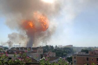 VIDEO Explozie uriașă în Roma: mai multe persoane au fost rănite după ce o benzinărie a sărit în aer benzinarie roma